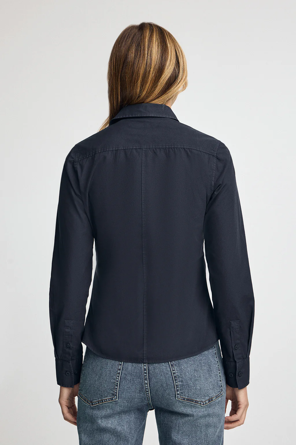 Navy-blue slim-fit shirt with Polo Club logo - Image 5