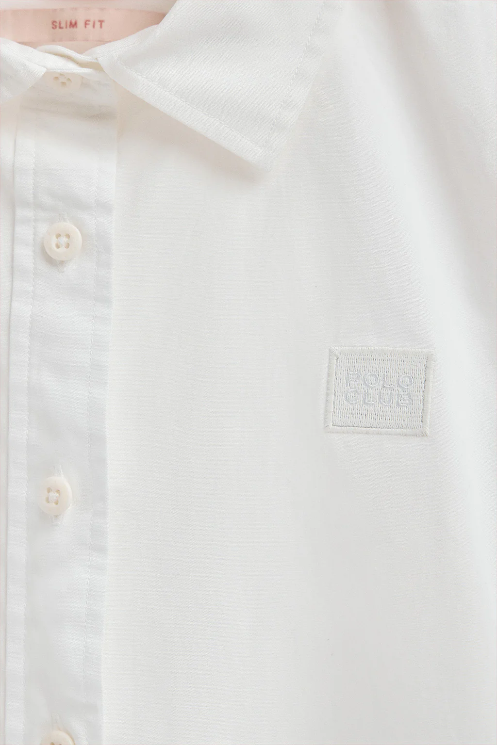 White slim-fit shirt with Polo Club logo - Image 7