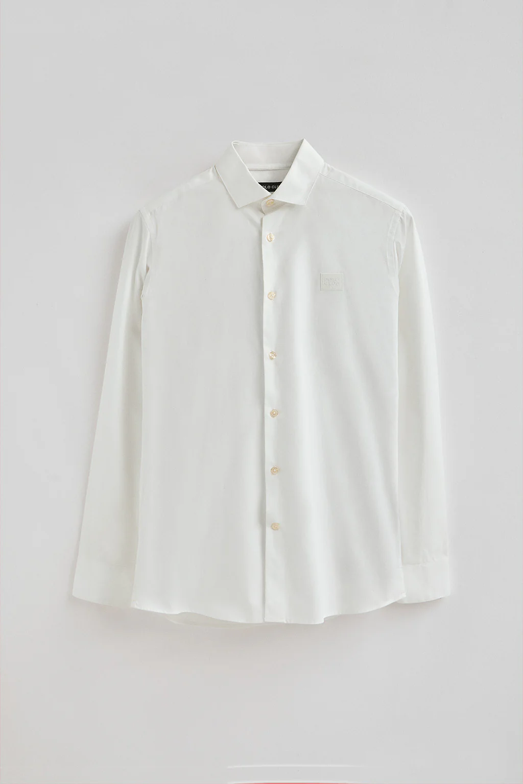 White slim-fit shirt with Italian collar and Polo Club logo - Image 8