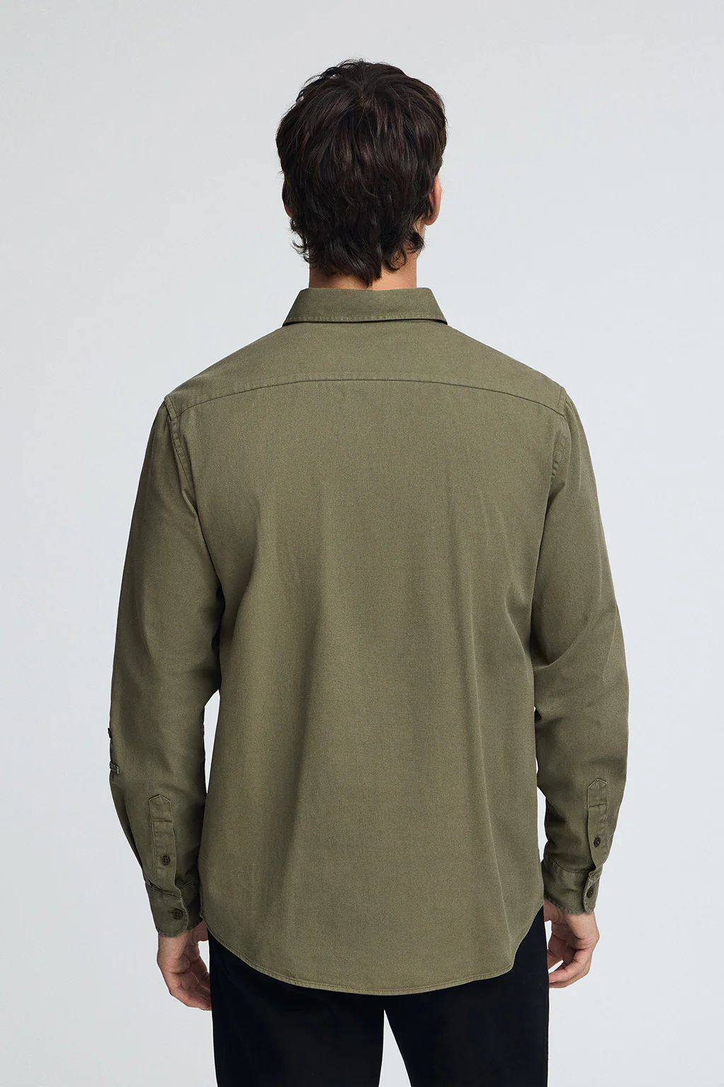 Army-green shirt with regular fit and Polo Club logo - Image 5
