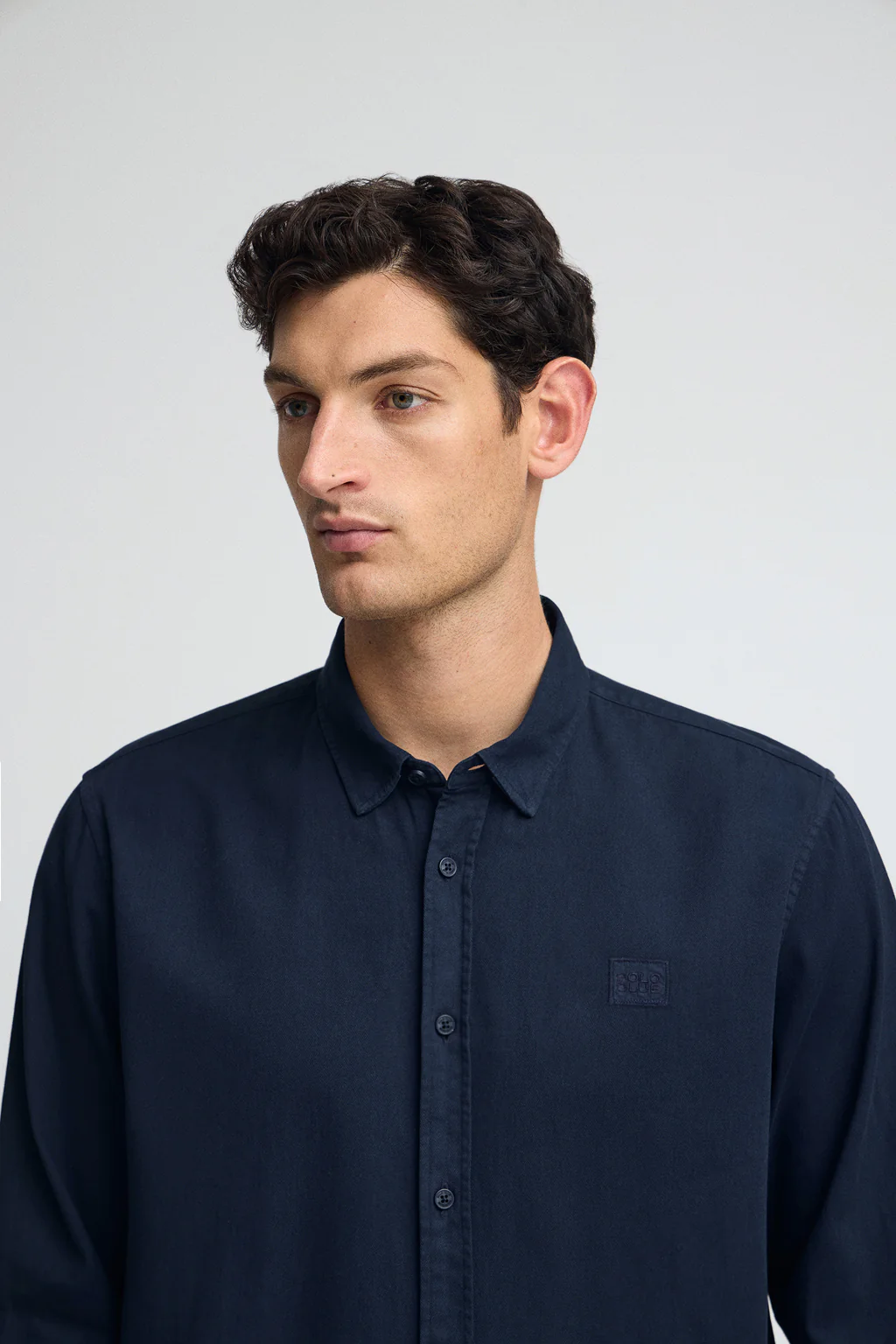 Navy-blue shirt with regular fit and Polo Club logo - Image 3