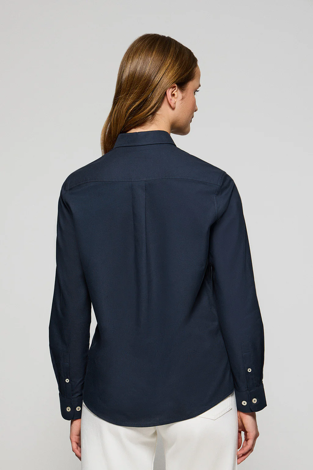 Navy-blue regular-fit shirt with Polo Club embroidery - Image 2