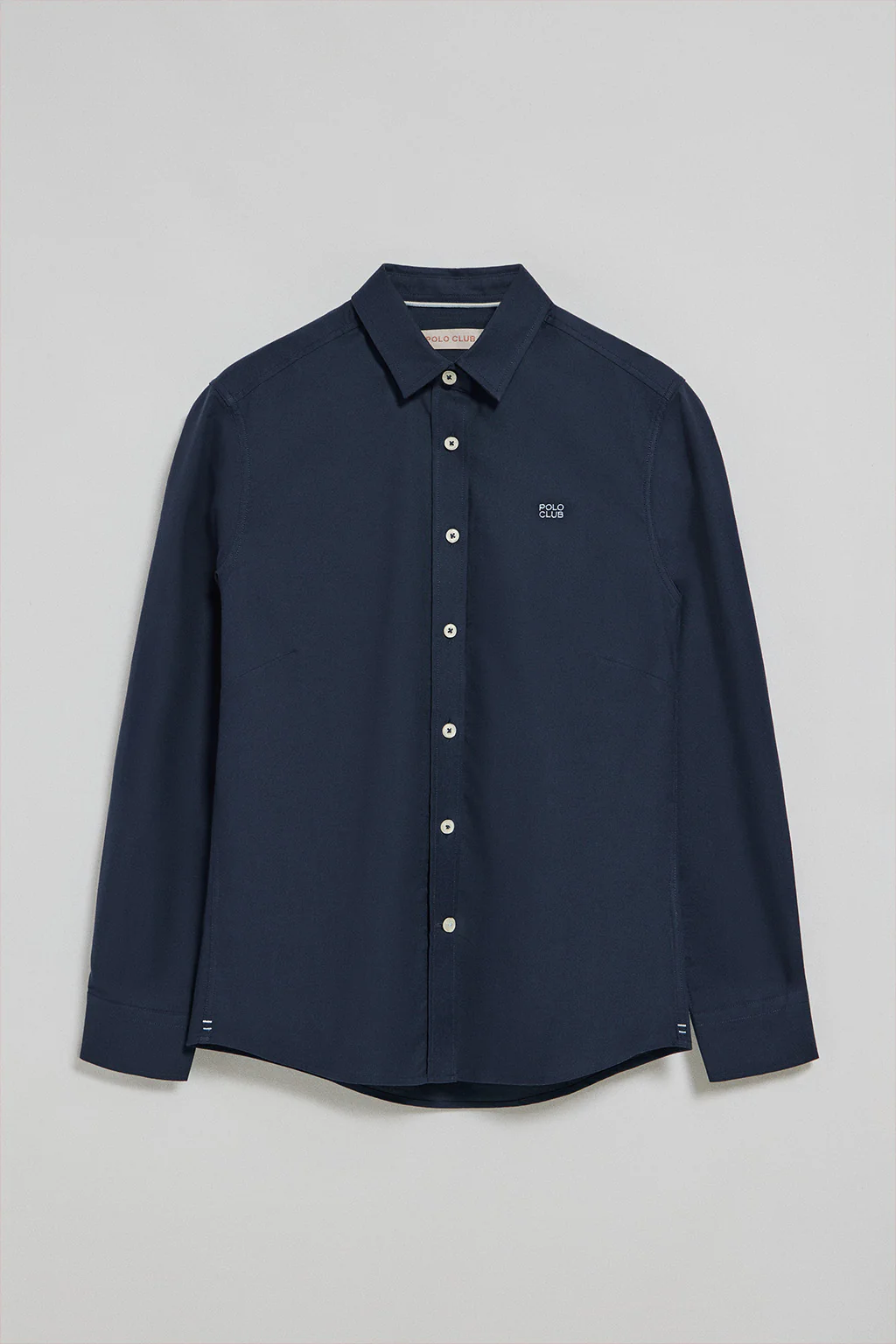 Navy-blue regular-fit shirt with Polo Club embroidery - Image 5