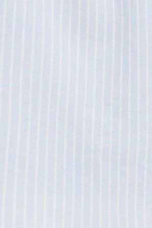 Light-blue cotton-linen regular-fit striped shirt with French collar and Polo Club embroidery - Image 10