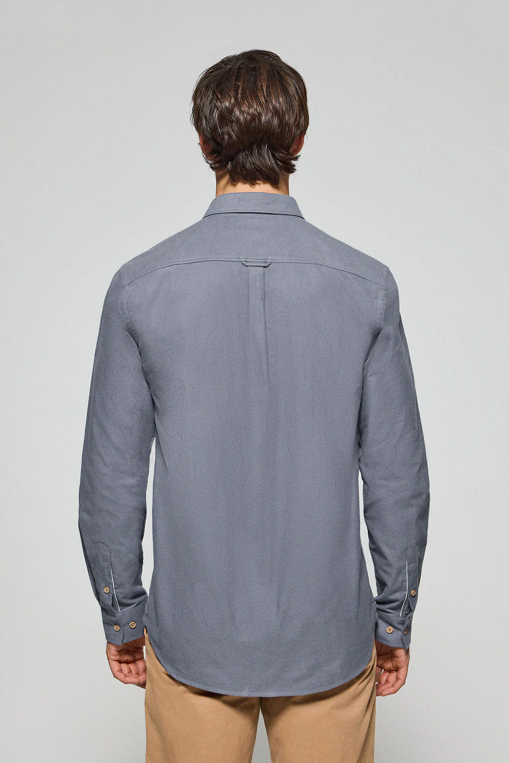 Blue Oxford shirt Cambridge with pocket and Polo Club detail - Image 7