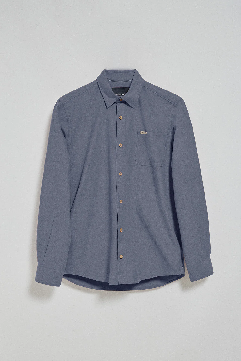 Blue Oxford shirt Cambridge with pocket and Polo Club detail - Image 8