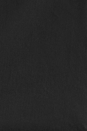 Black slim-fit shirt with V-neck - Image 9