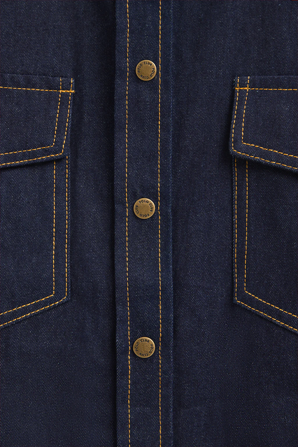Blue denim shirt with relaxed fit - Image 7