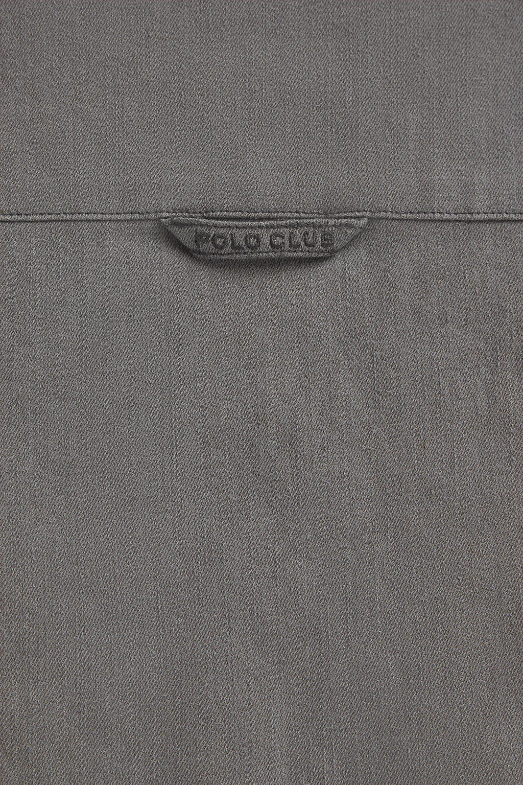 Grey denim shirt with relaxed fit - Image 10