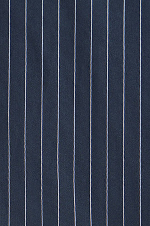 Navy-blue relaxed-fit shirt with classic collar - Image 9