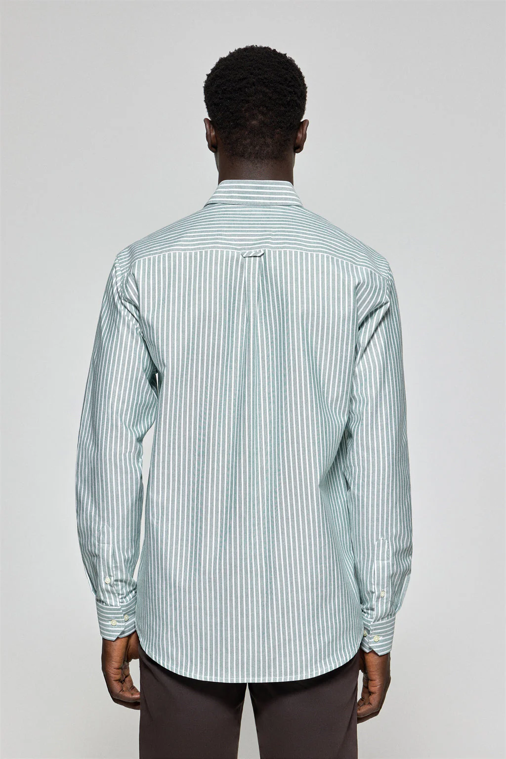 Green striped shirt Columbia with Polo Club embroidery - Image 8