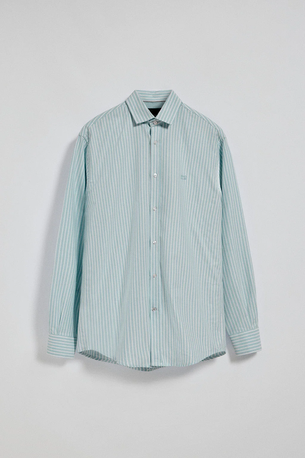Green striped shirt Columbia with Polo Club embroidery - Image 9