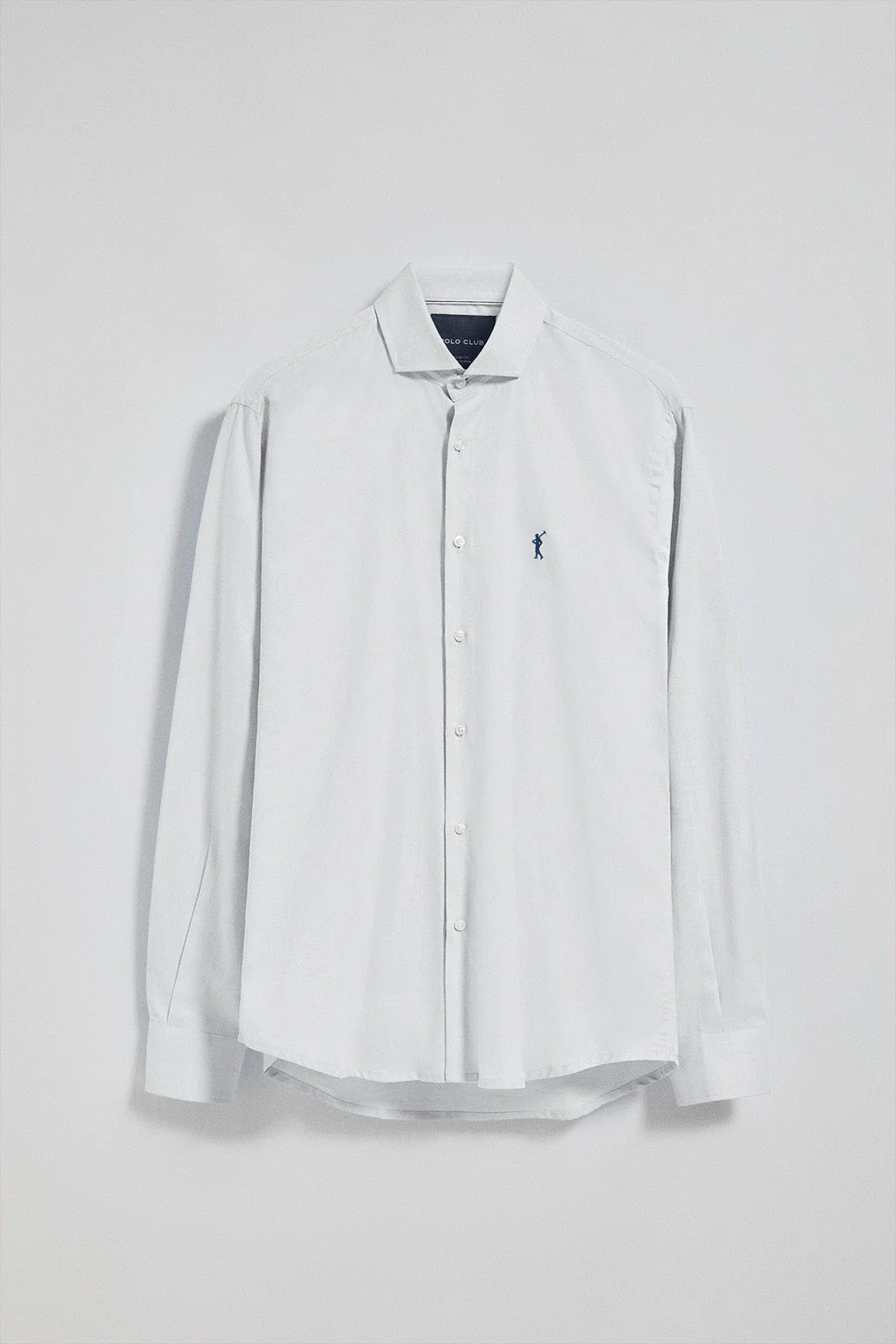 White microstructure shirt Cornell with Rigby Go embroidery - Image 7