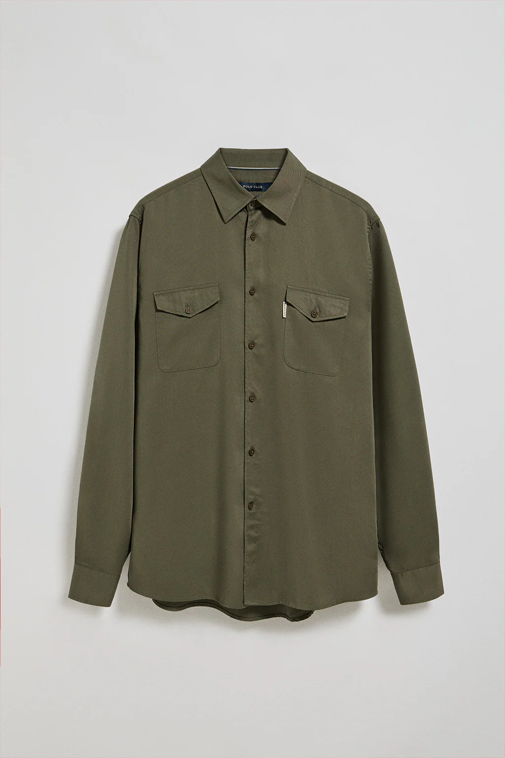 Khaki regular-fit shirt Franklin with pockets - Image 5