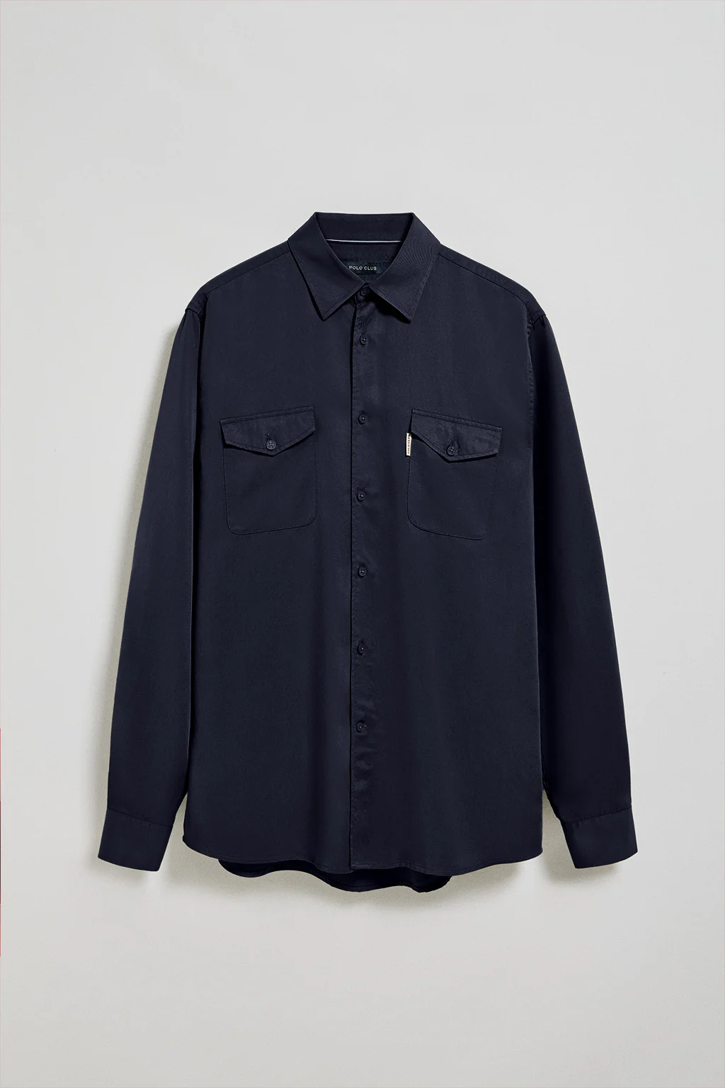 Navy-blue regular-fit shirt Franklin with pockets - Image 8
