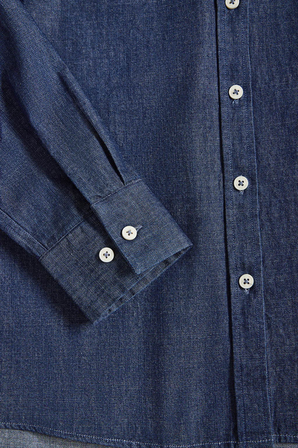 Loose-fit denim shirt with embroidered logo - Image 8
