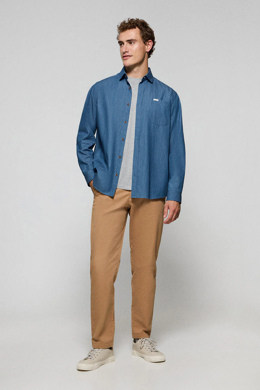 Denim shirt with pockets and Polo Club detail - Image 4