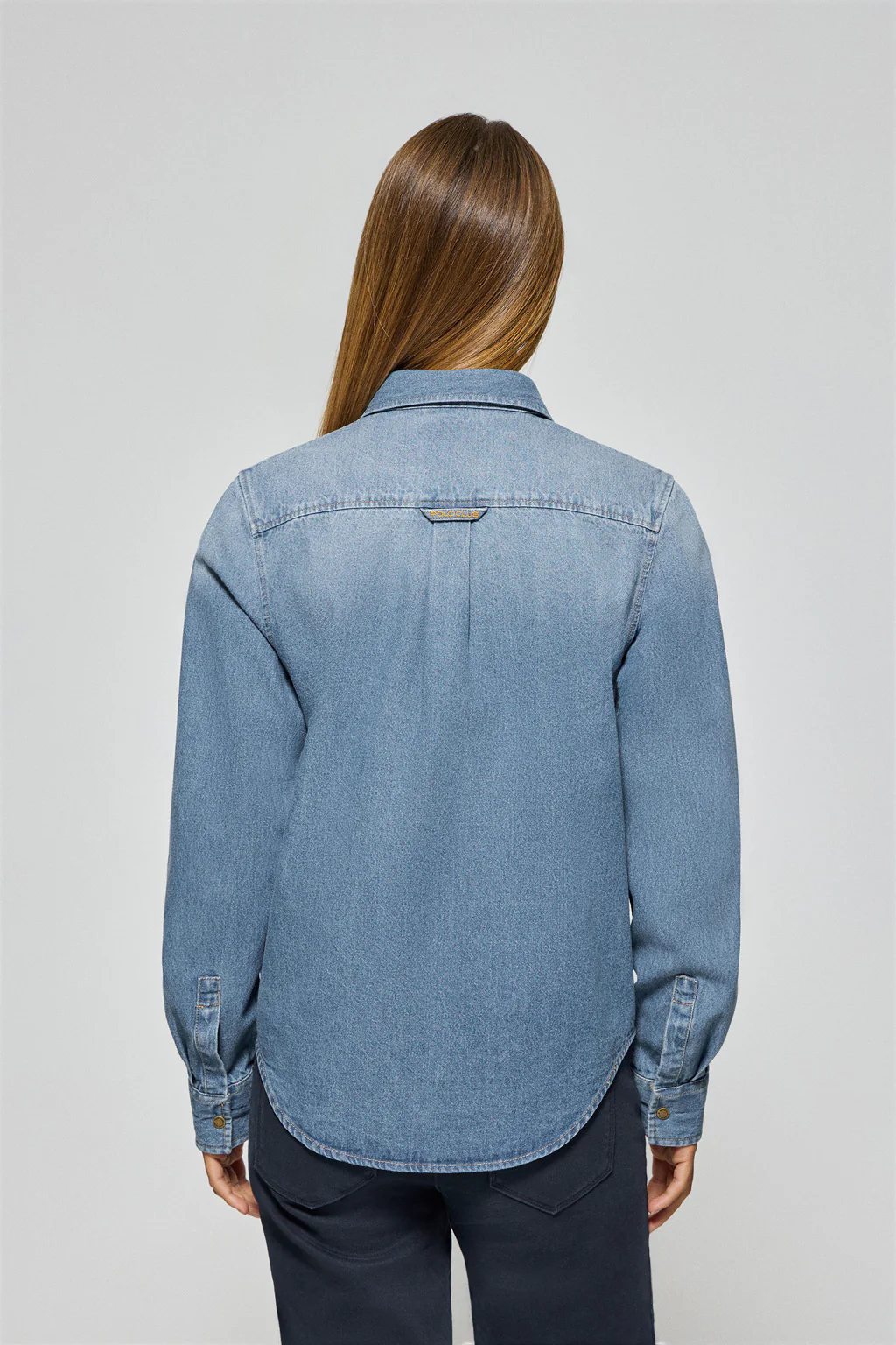 Denim shirt with two pockets and Polo Club detail - Image 2
