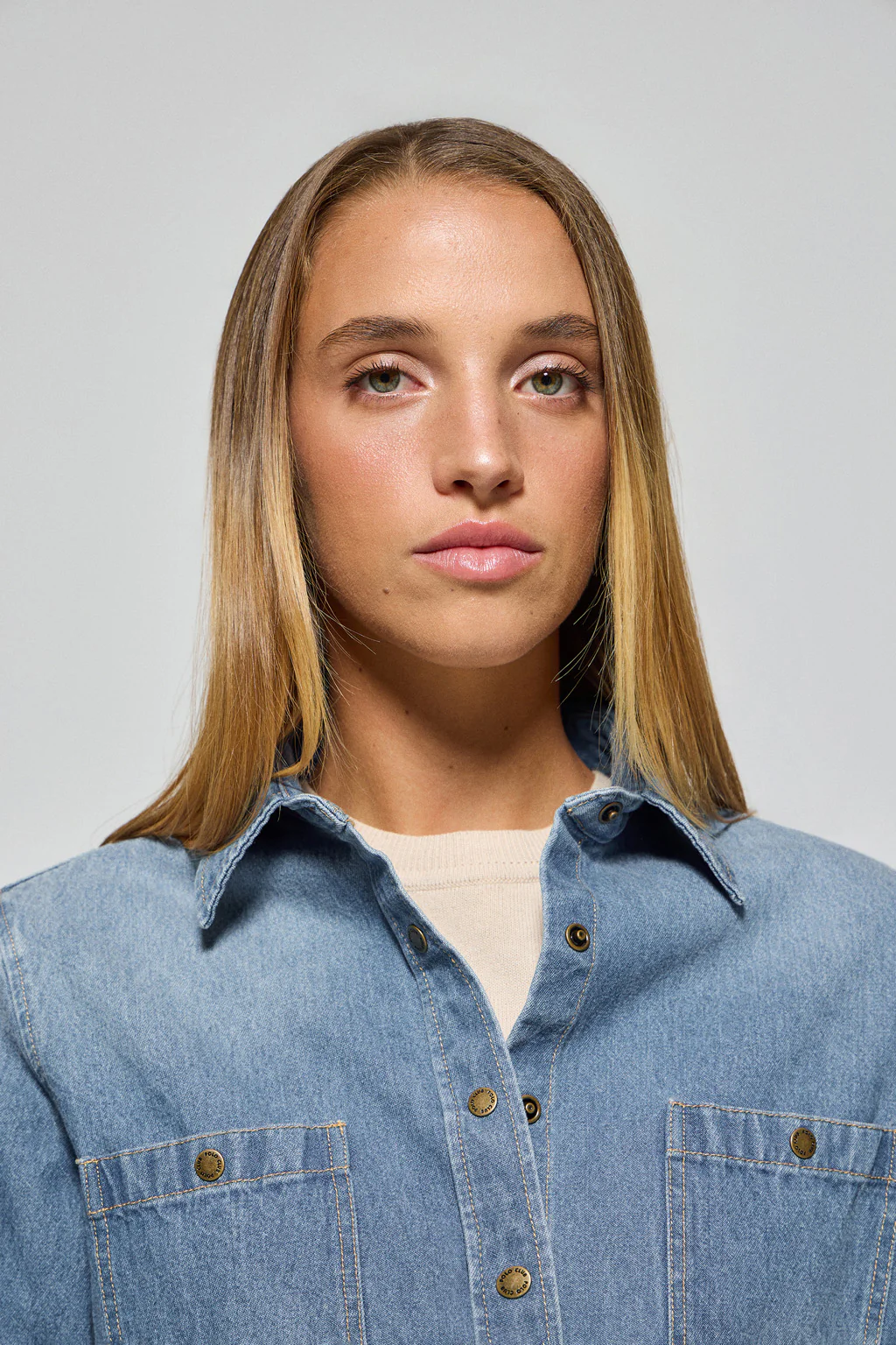 Denim shirt with two pockets and Polo Club detail - Image 3