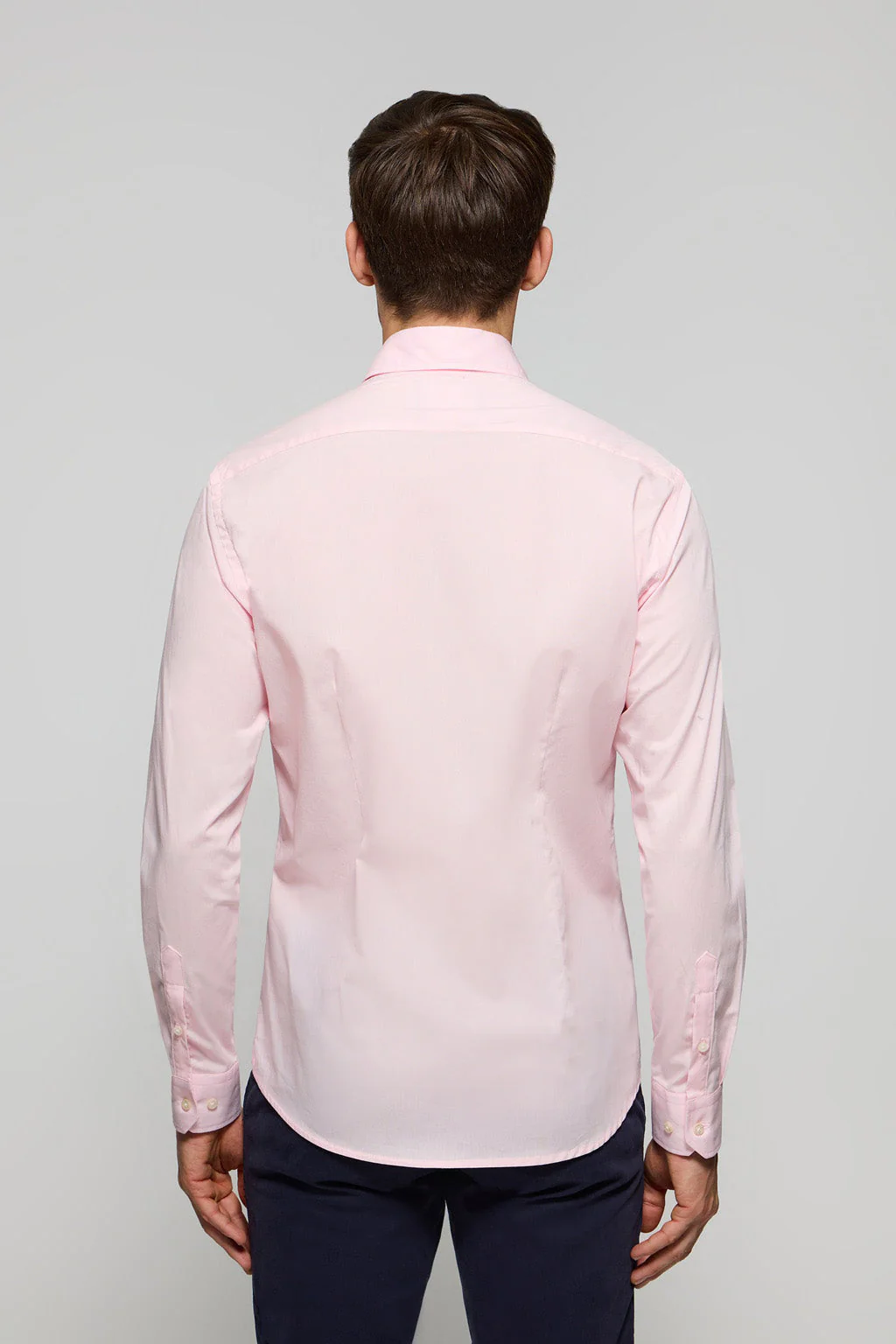 Pink super slim fit cotton shirt with Polo Club logo - Image 5
