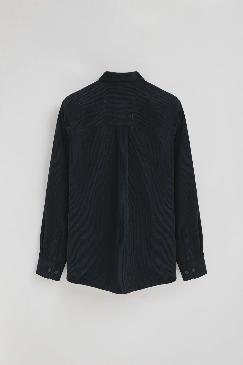 Navy-blue corduroy overshirt with French collar and Polo Club logo - Image 9