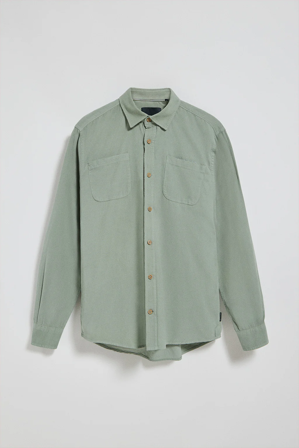 Green shirt Massachusetts with pockets and Polo Club embroidery - Image 4