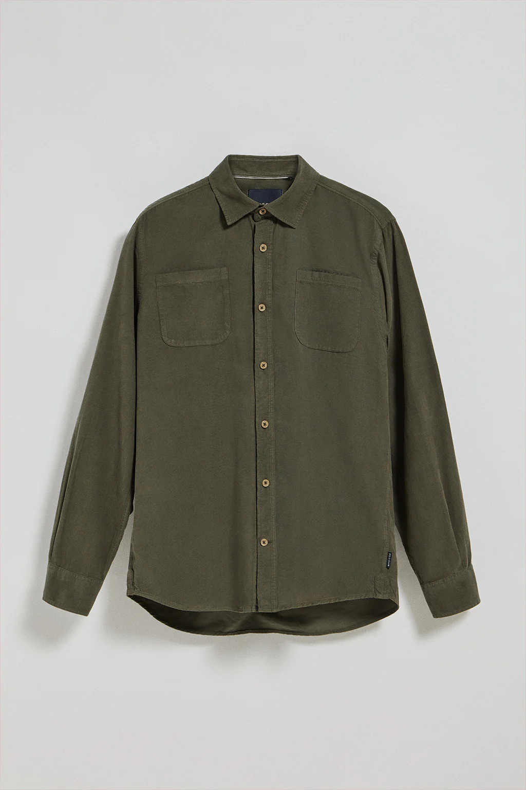 Khaki shirt Massachusetts with pockets and Polo Club embroidery