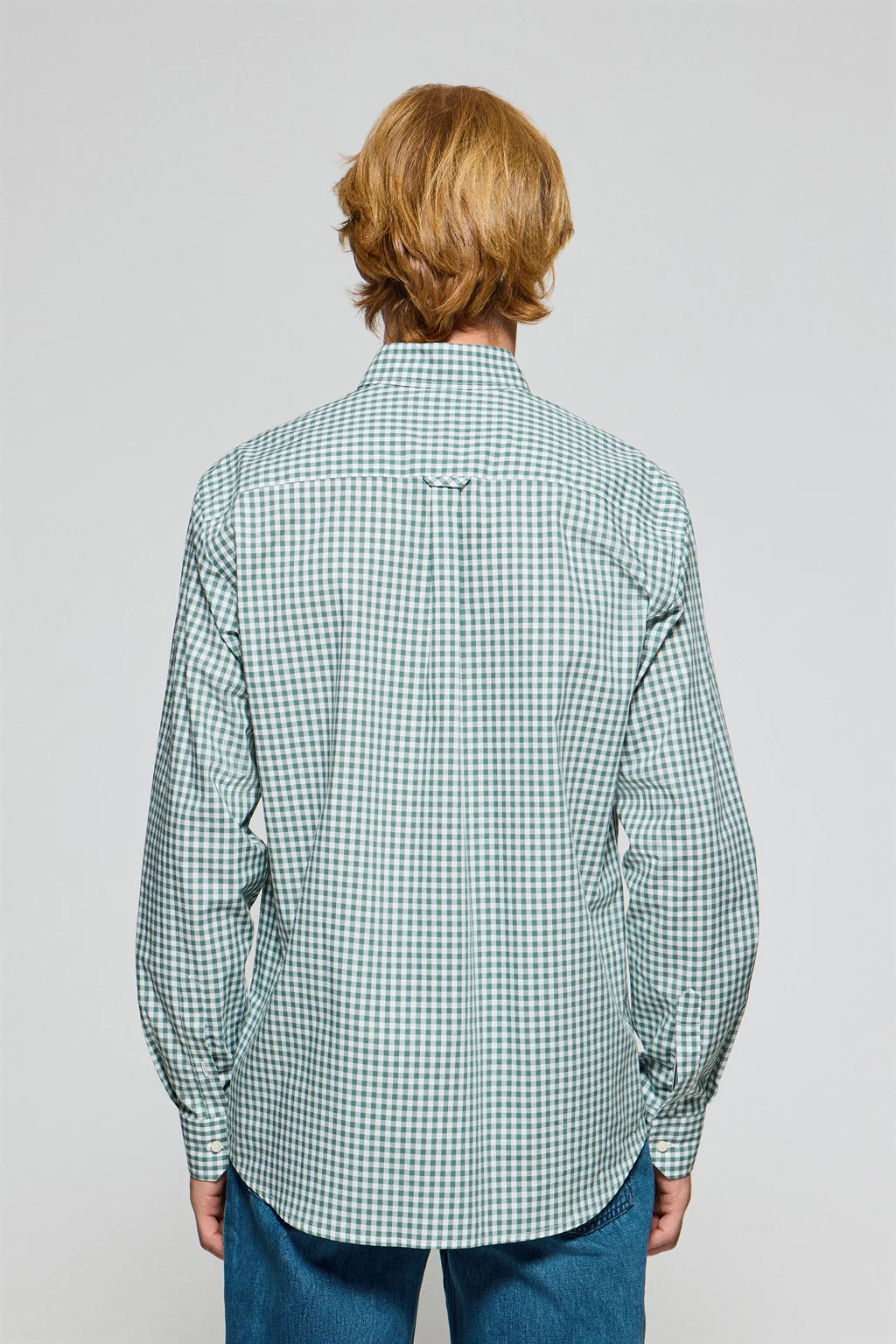 Green vichy-check shirt Mataro with Polo Club logo - Image 2