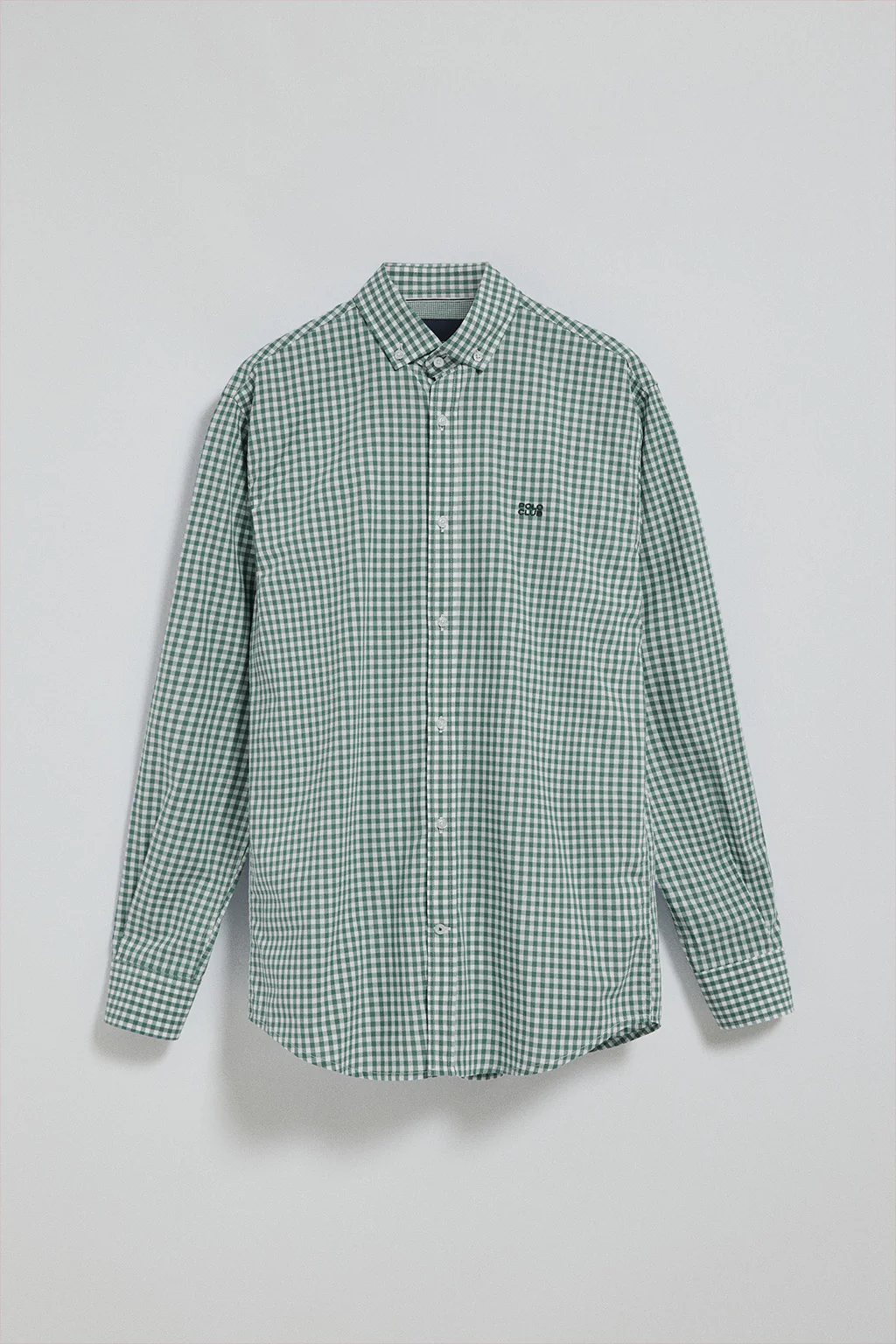 Green vichy-check shirt Mataro with Polo Club logo - Image 5