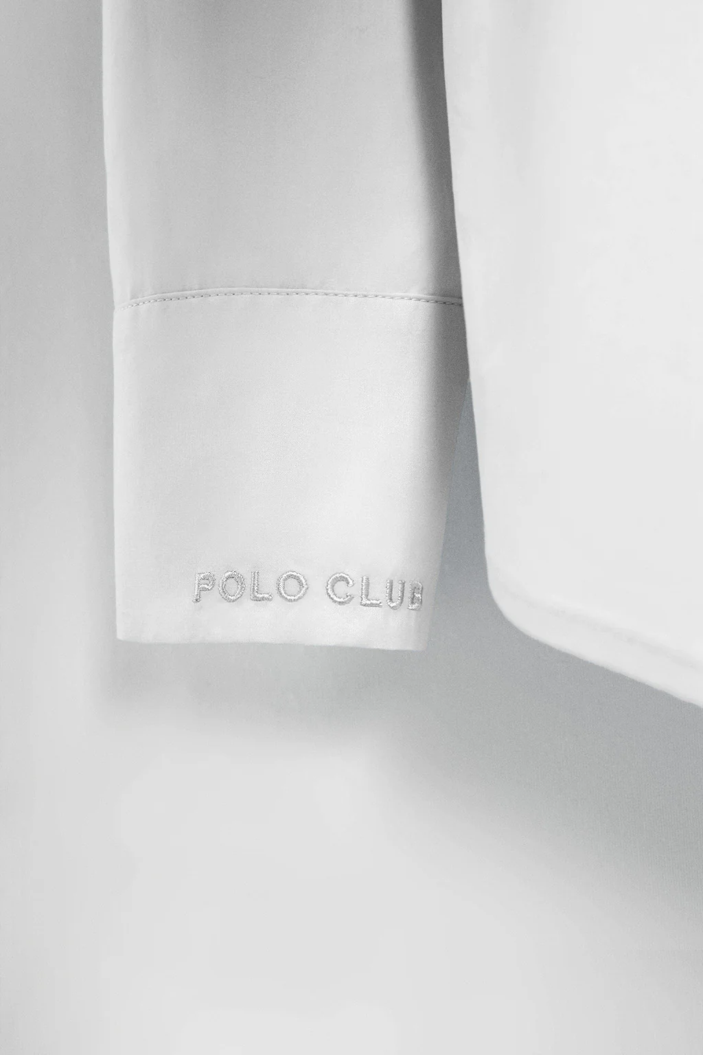 White wrap shirt Meggan with Polo Club details - Image 7