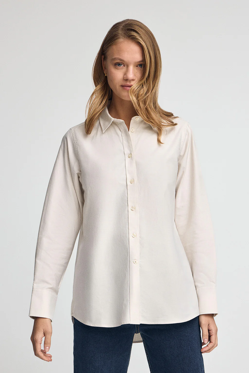 Beige shirt with relaxed fit and Polo Club logo
