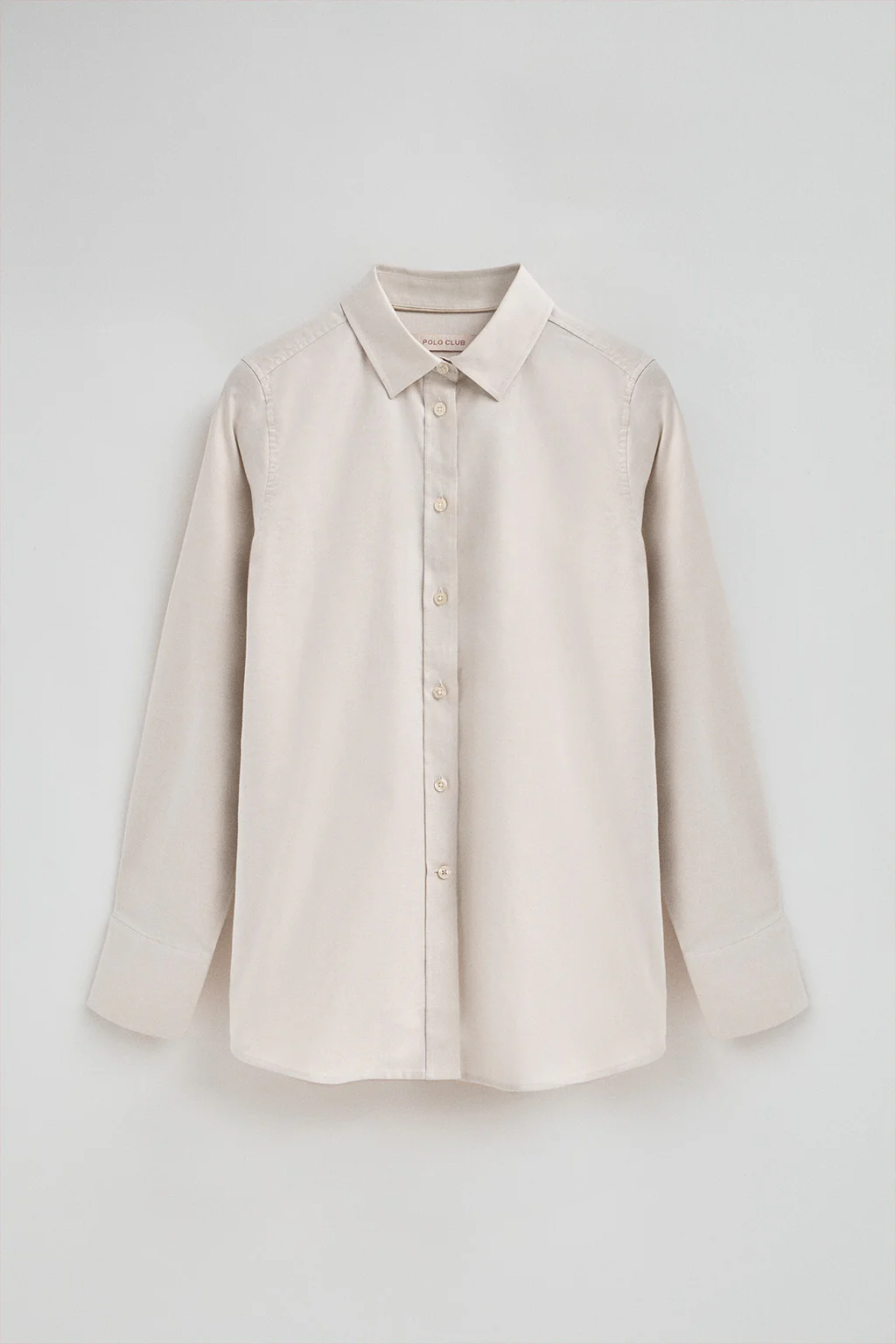 Beige shirt with relaxed fit and Polo Club logo - Image 7