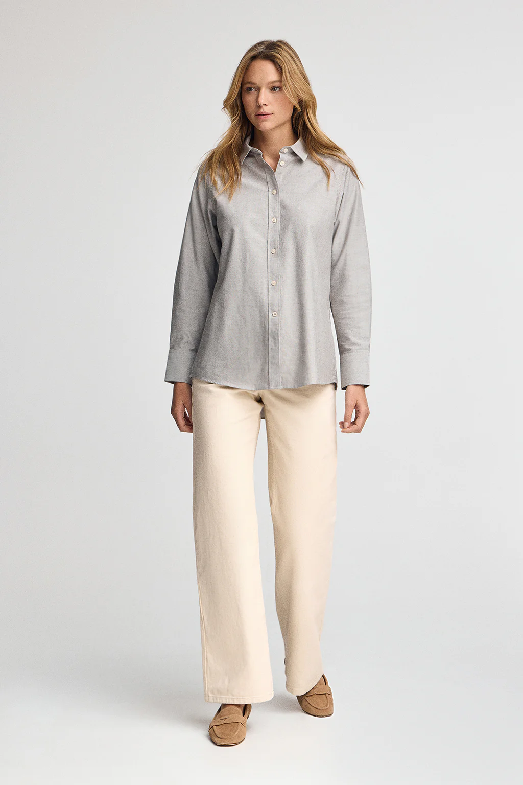 Grey shirt with relaxed fit and Polo Club logo - Image 4