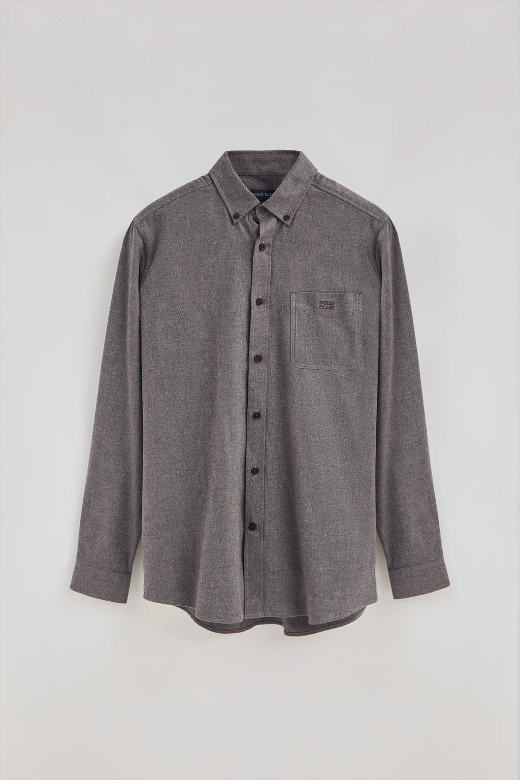 Brown regular-fit shirt with Polo Club logo - Image 6