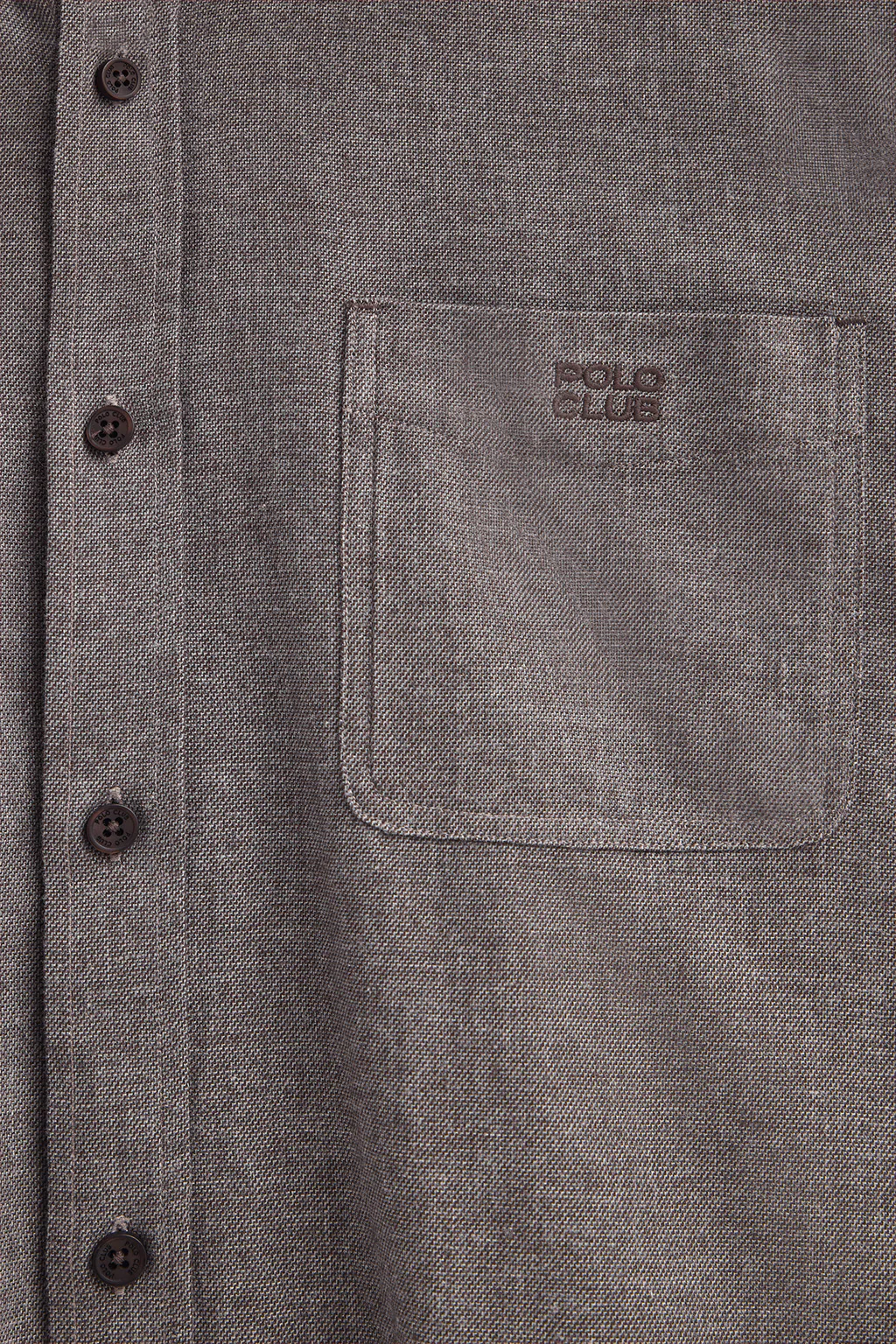 Brown regular-fit shirt with Polo Club logo - Image 7