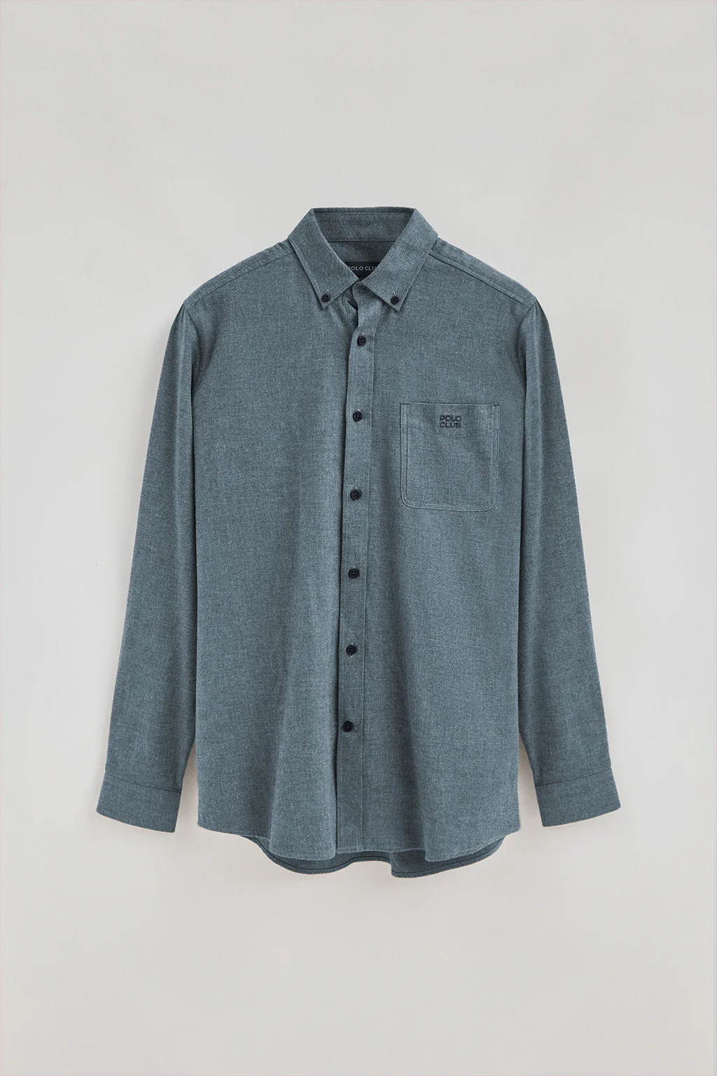 Denim-blue shirt with regular fit and Polo Club logo - Image 6
