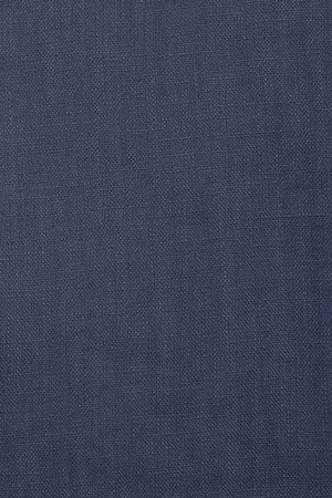 Navy-blue garment-dye linen shirt with embroidered monogram - Image 8