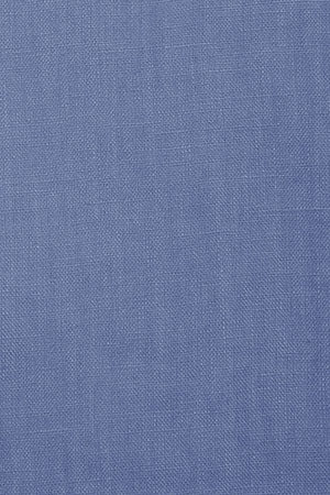 Royal-blue garment-dye linen shirt with embroidered monogram - Image 8