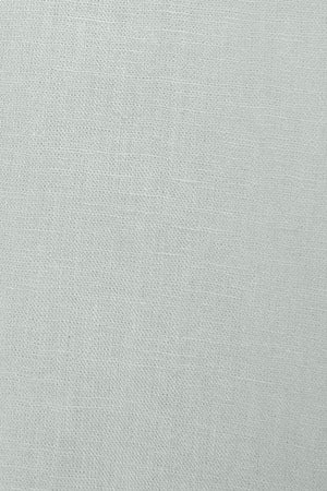Light-green loose-fit shirt in linen and cotton with embroidered monogram - Image 9