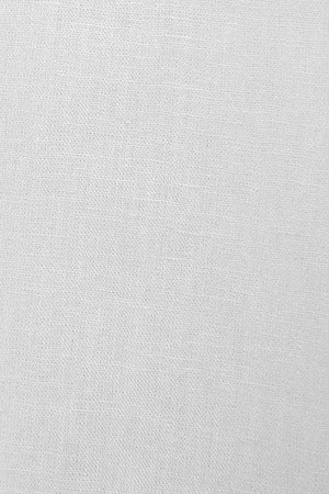 White loose-fit shirt in linen and cotton with embroidered monogram - Image 8