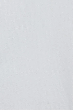 White garment-dye poplin shirt with embroidered logo - Image 8