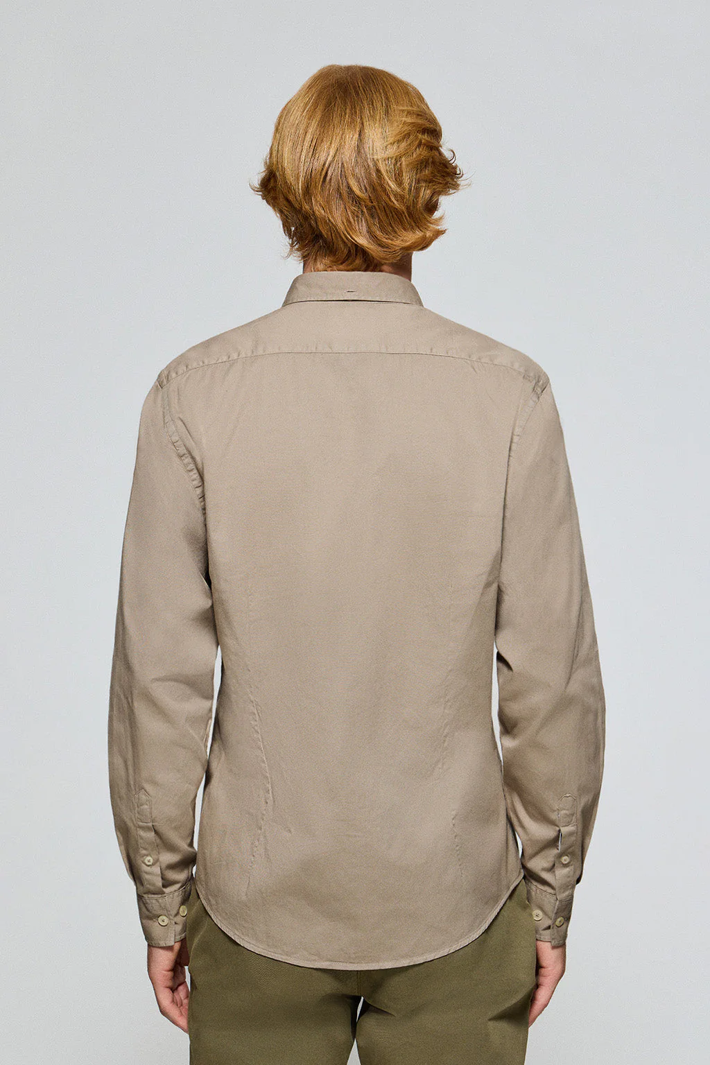 Camel twill shirt Princeton with Rigby Go logo - Image 5