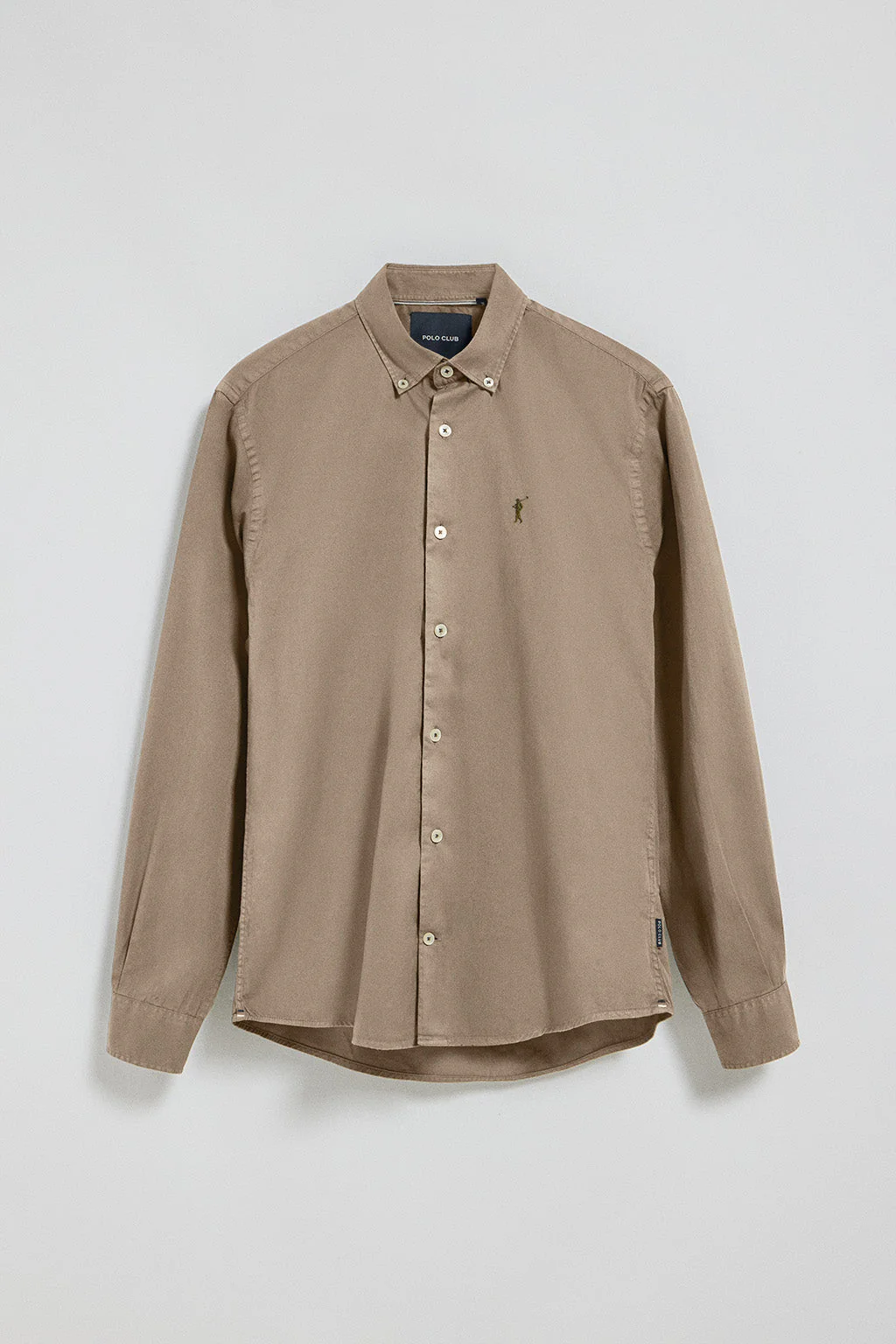 Camel twill shirt Princeton with Rigby Go logo - Image 6