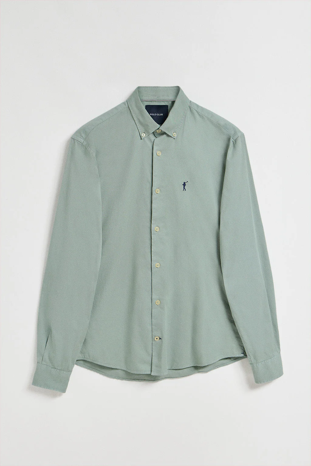 Green twill shirt Princeton with Rigby Go logo - Image 6