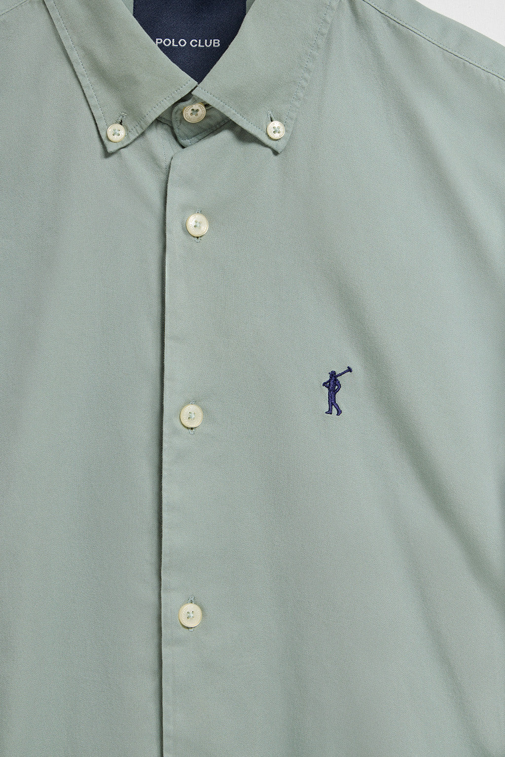 Green twill shirt Princeton with Rigby Go logo - Image 7