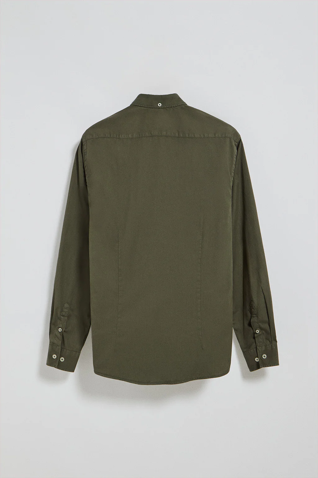 Khaki twill shirt Princeton with Rigby Go logo - Image 2