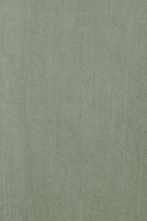 Army-green garment-dye linen shirt with Rigby Best embroidery - Image 9