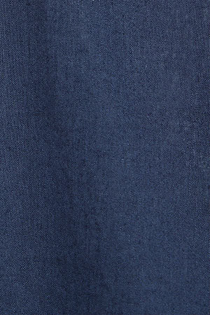 Navy-blue regular-fit shirt in linen and cotton with Rigby Go embroidery - Image 9