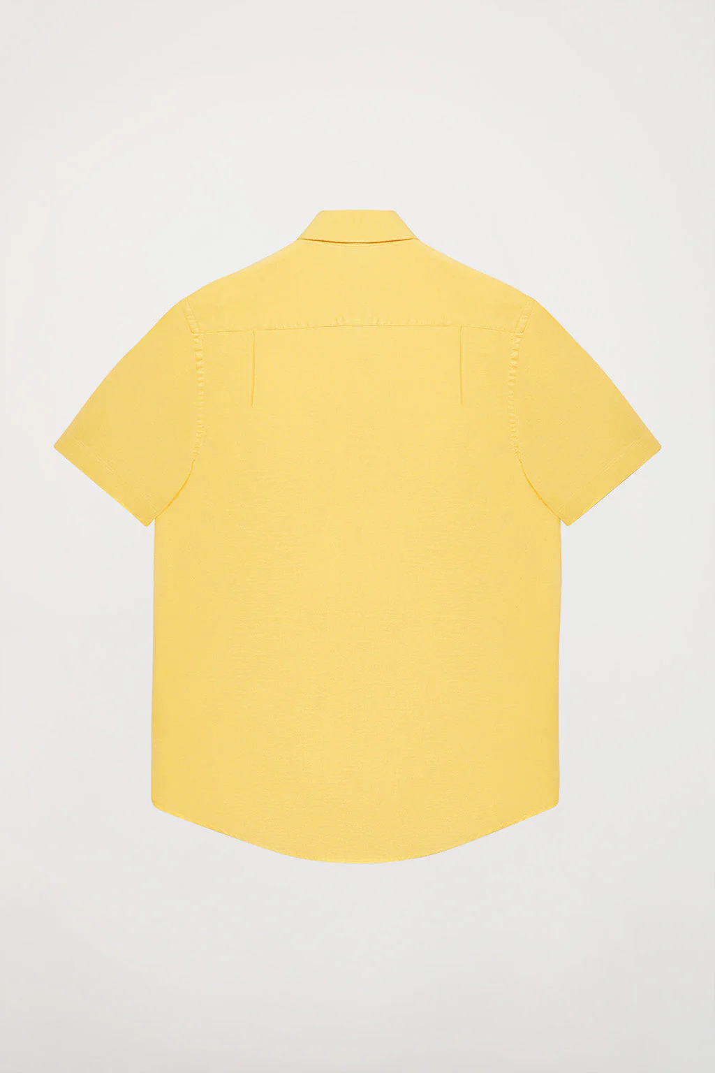 Yellow linen shirt with chest pocket and Rigby Go logo - Image 10