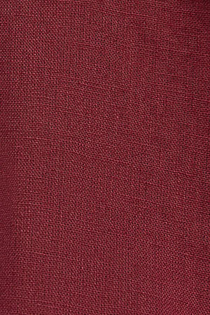 Burgundy cotton-linen shirt with loose fit and Rigby Go embroidery - Image 10